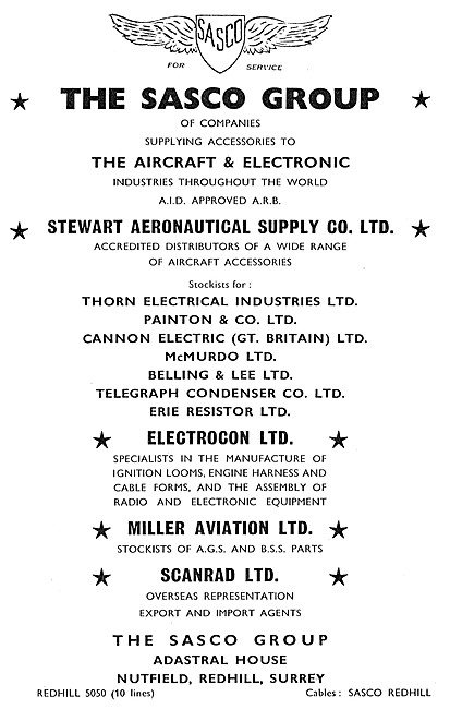 The Sasco Group Of Companies - Aeronautical Supplies             