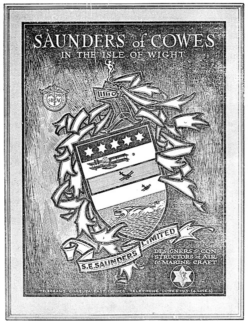 S.E. Saunders  - Constructors Of  Aircraft & Marine Craft        