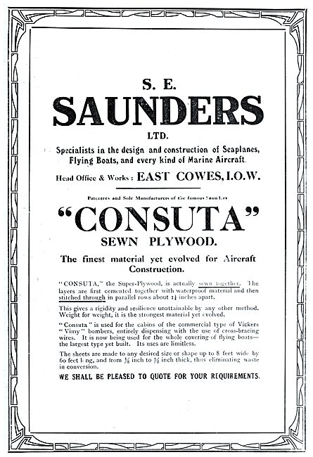 S.E.Saunders - Consuta Sewn Plywwod                              