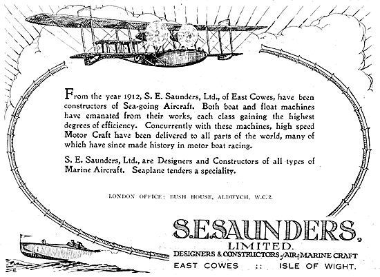 S.E. Saunders : Sea-Going Aircraft                               