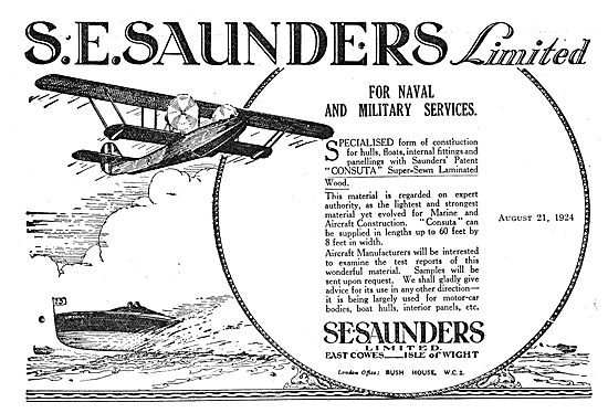 S.E.Saunders - Naval & Military Aircraft Constructors            
