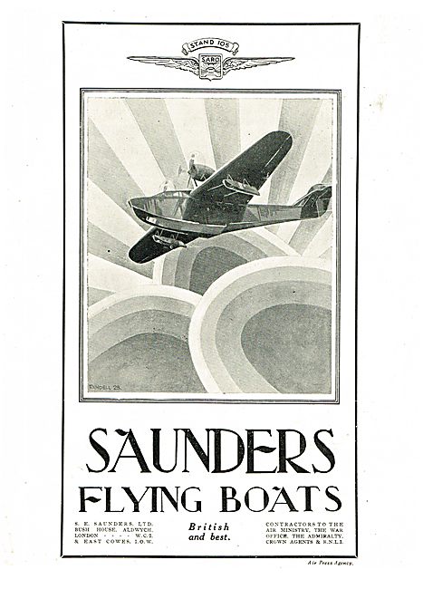 S.E. Saunders  - SARO Flying Boats                               