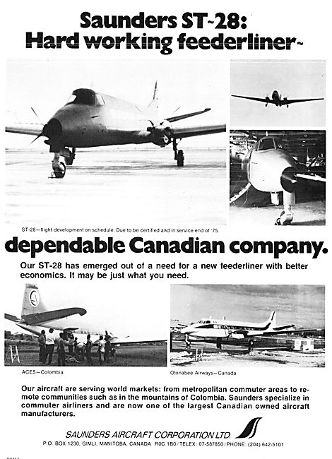 Saunders Aircraft Corporation : Saunders ST-28                   