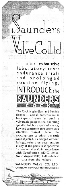 Saunders Valves & Cocks For Fluids And Gases                     