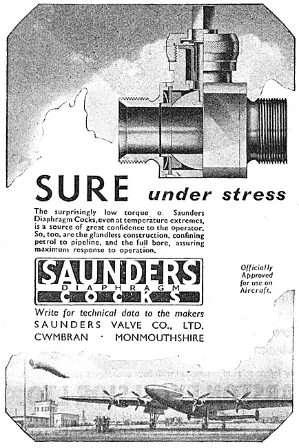 Saunders Valves & Diaphragm Cocks 1948                           