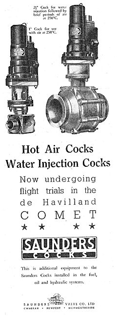 Saunders Valves & Cocks For Aircraft Fluids And Gases            
