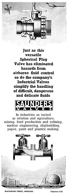 Saunders Aero Valves - Airborne Fluid Control                    
