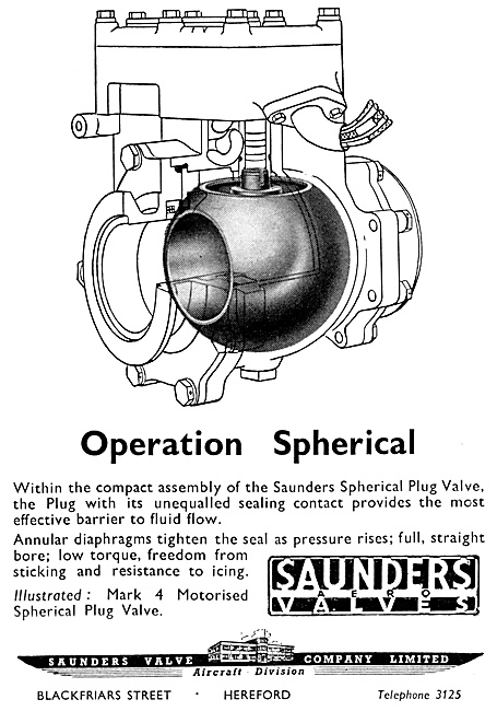 Saunders Aircraft Valves                                         