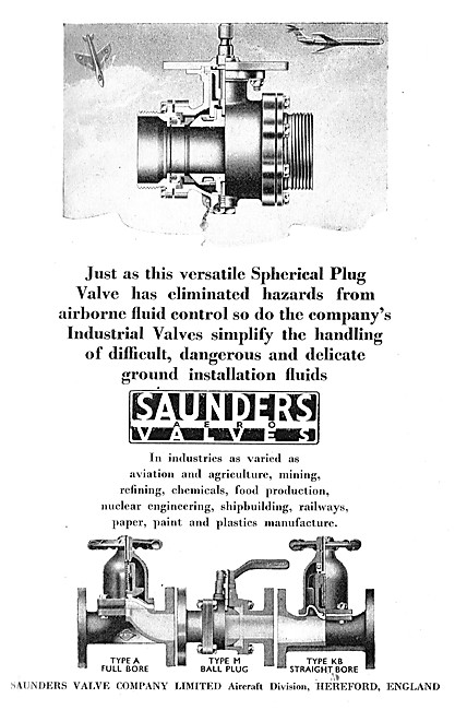 Saunders Spherical Plug Valve                                    