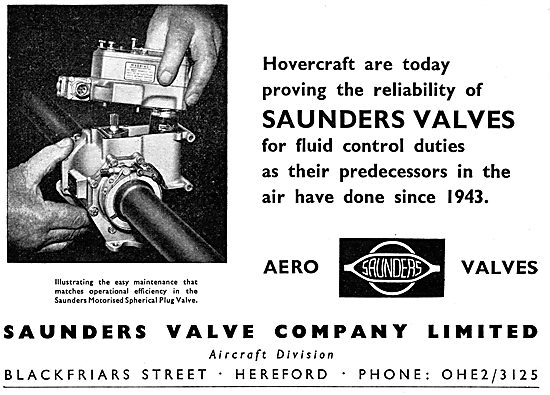 Saunders Aero Valves                                             