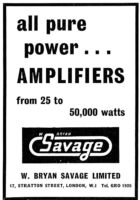 Savage All Pure Power Amplifiers - 25 To 50,000 Watts            