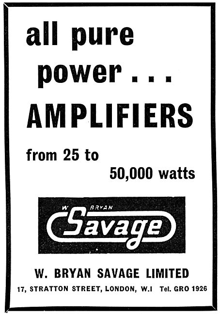 W.Bryan Savage Pure Power Amplifiers                             