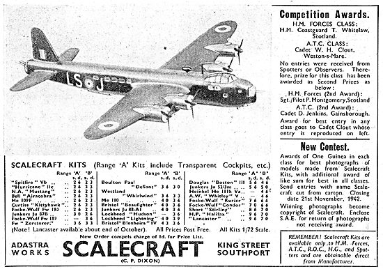 Scalecraft  Model Aircraft  Kits - Recognition Range             