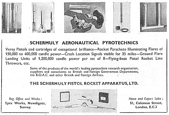 Schermuly Pyrotcehnics - Search & Rescue Flares                  