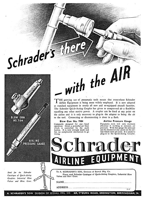 Schrader Pneumatic Air Line Equipment                            