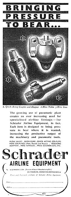 Schrader Pneumatic Air Line Equipment                            