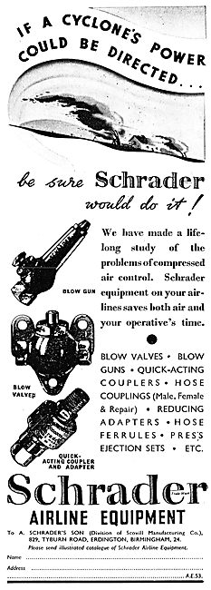 Schrader Pneumatic Air Line Equipment                            