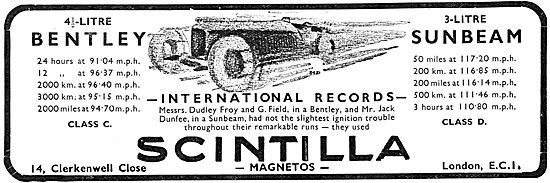 Scintilla Magnetos For Aircraft Engines                          