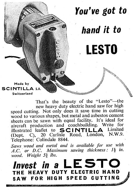 Scintilla Lesto Metal Shearing & Cutting Tool - Electric Hand Saw