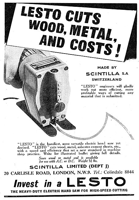 Scintilla Lesto Band Saw - Wood & Metals                         