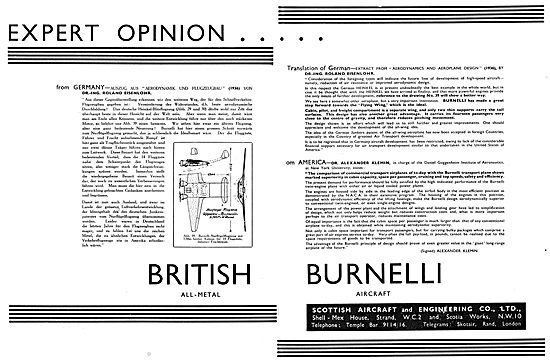 Scottish Aircraft British Burnelli - Lifting Fuselage            