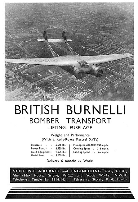 Scottish Aircraft British Burnelli - Lifting Fuselage            