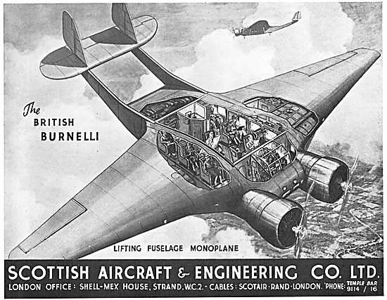 Scottish Aircraft British Burnelli - Lifting Fuselage            