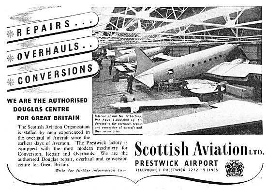 Scottish Aviation - Construction, Conversions, Repairs, Overhauls