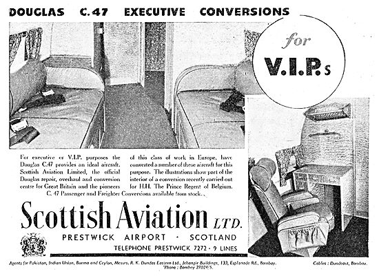 Scottish Aviation - VIP DC3 - C47 - Skymaster Conversions        