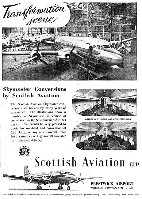 Scottish Aviation - C54 Skymaster Overhauls & Conversions        