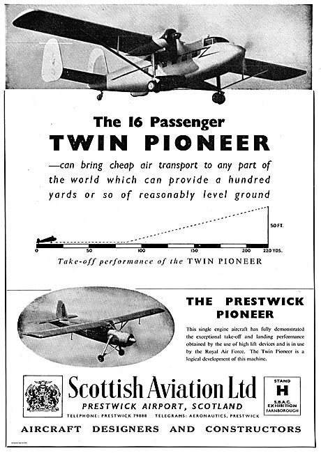 Scottish Aviation 16 Passenger Twin Pioneer                      