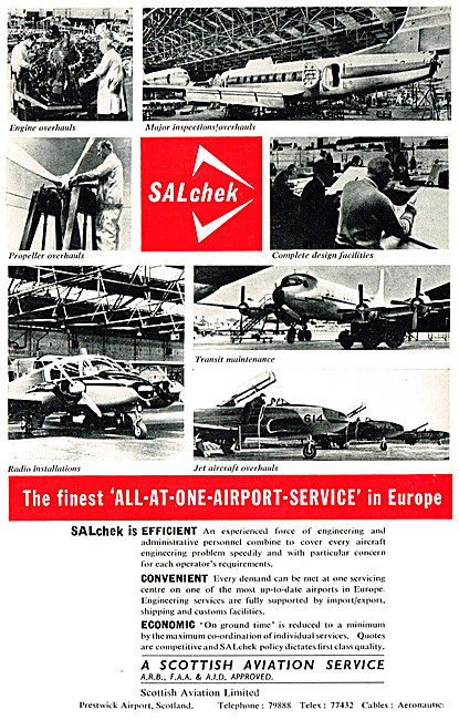 Scottish Aviation SALcheck Aircraft Maintenance Services         