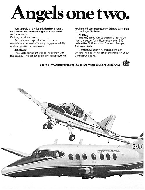 Scottish Aviation Jetstream - Scottish Aviation Bulldog 1973     