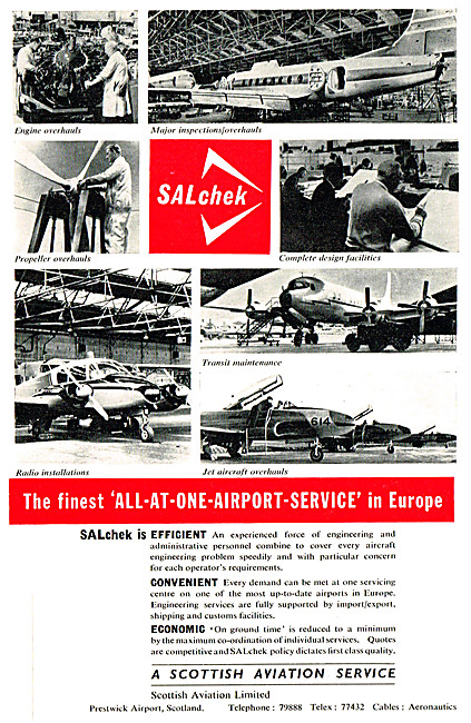Scottish Aviation SALchek Aircraft Maintenance Services          