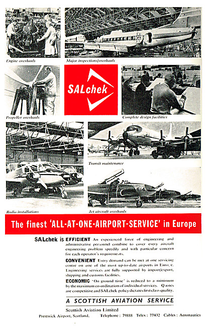 Scottish Aviation SALchek Aircraft Servicing                     