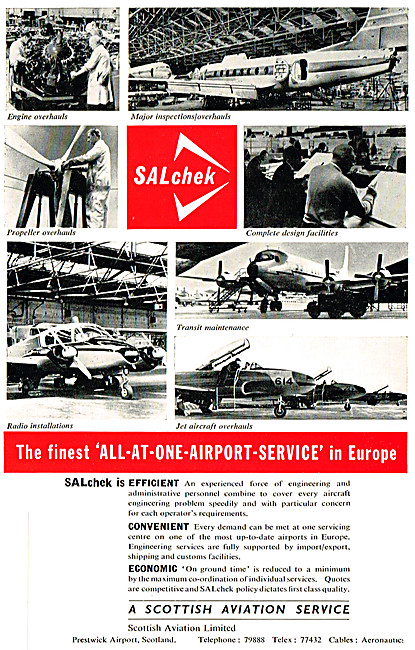 Scottish Aviation SALchek Aircraft Maintenance Services          