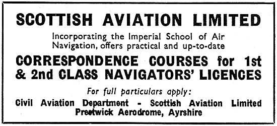 Scottish Aviation Training For Pilots & Navigators               