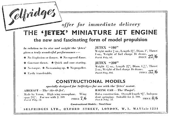 Selfridges Model Aircraft & Accessories - Jetex                  
