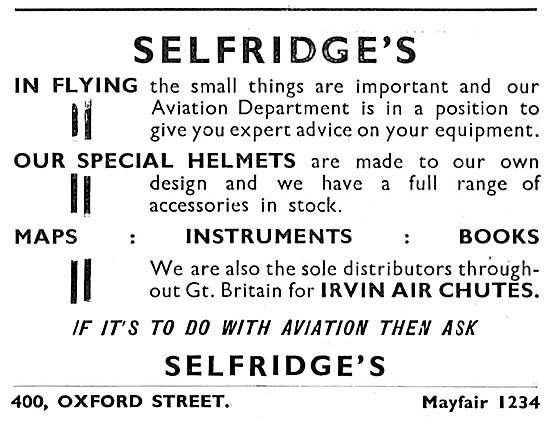 Selfridges Aviation Department                                   