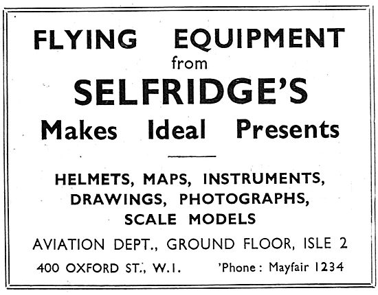 Selfridges Aviation Department                                   