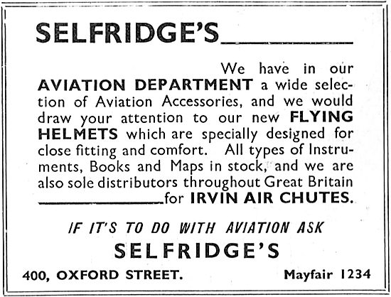 Selfridges Aviation Department                                   