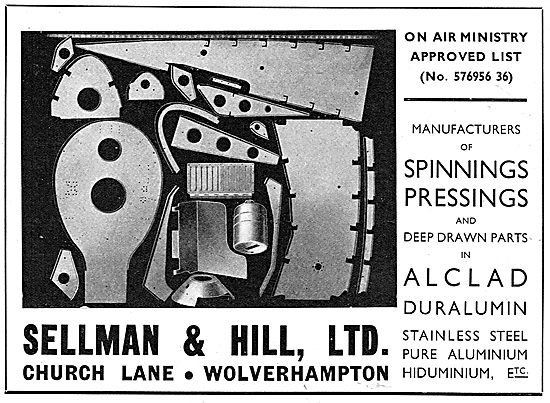 Sellman & Hill - Sheet Metal Workers. Spinnings & Pressings      