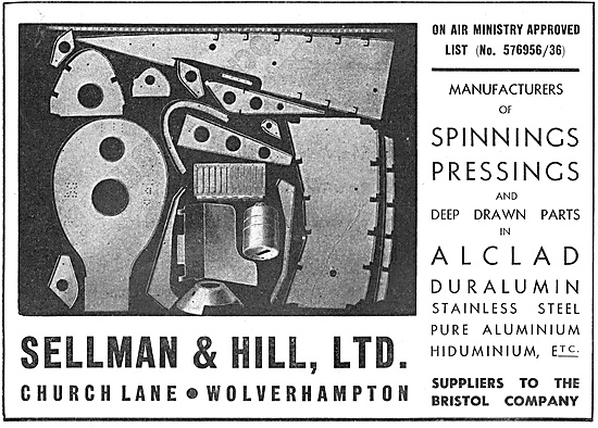 Sellman & Hill - Sheet Metal Workers. Spinnings & Pressings      