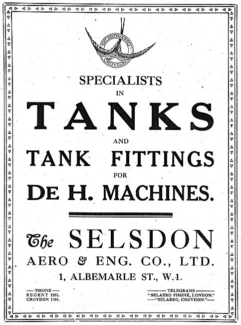 Selsdon Engineering: Manufacturers Of  Aircraft Components       