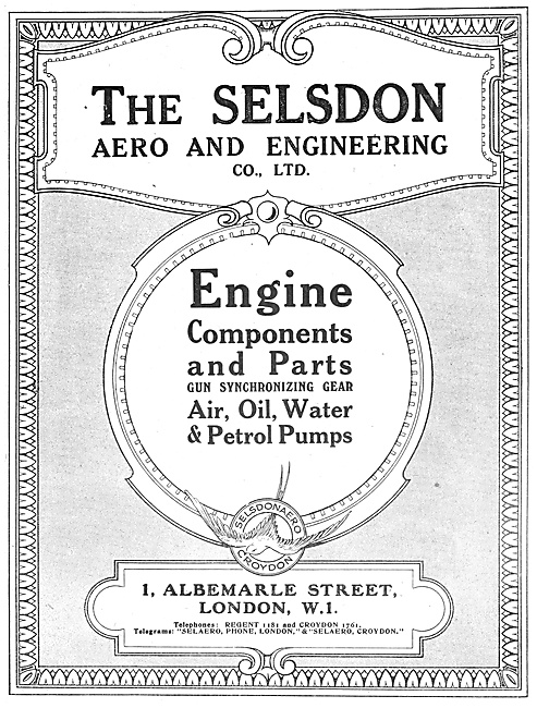 Selson Engineering - Engine Components 1918                      