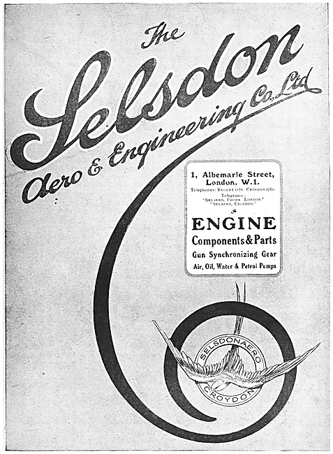 Selson Engineering - Aeronautical Engineers 1918                 