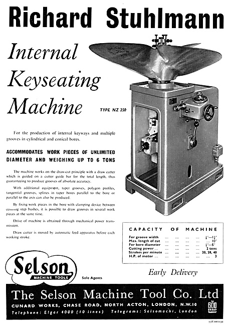 Selson Engineering Machinery & Machine Tools. Richard Stuhlmann  