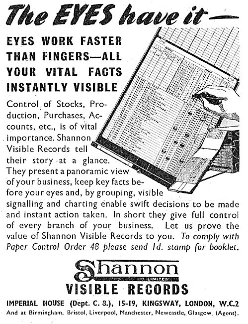 Shannon Visible Records Factory Fling Systems                    