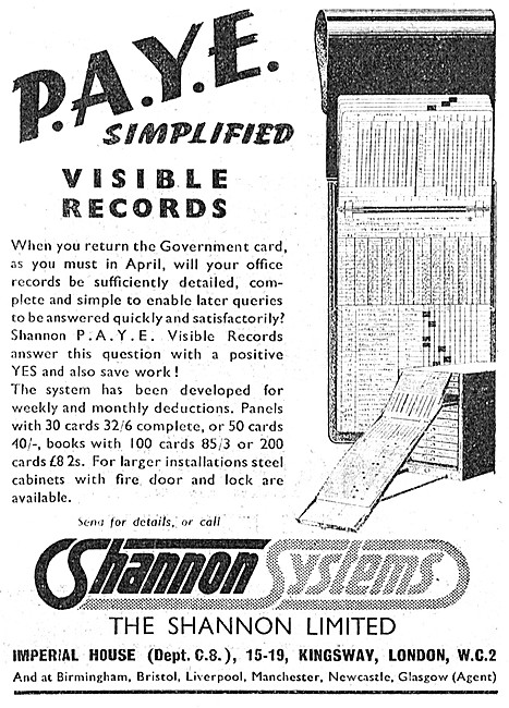 Shannon Office Systems - PAYE Visible Records                    