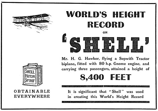 World's Height Record Of 8,400 Feet Gained Using Shell Spirit    